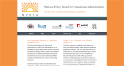 Desktop Screenshot of npbea.org